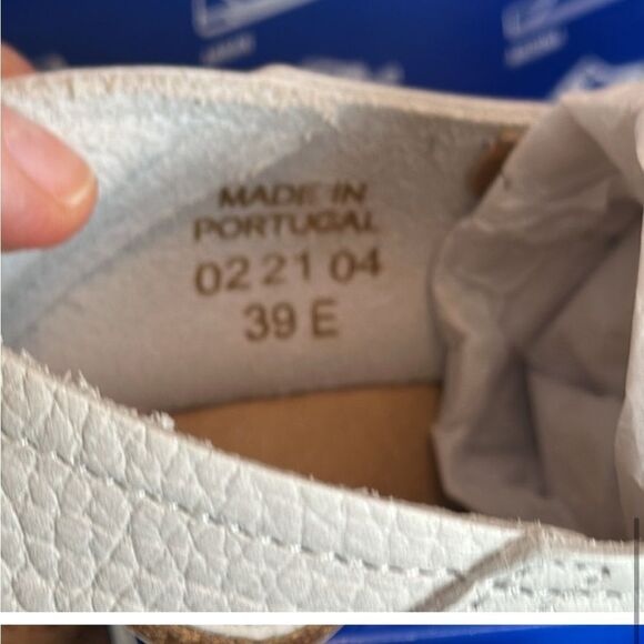 BIRKENSTOCK CALLAN 39 NATURAL FULL GRAIN LEATHER NARROW FIT 1020101 NIB 39E - Picture 10 of 15